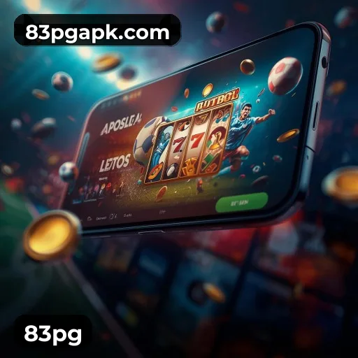 App 83pg para iOS e Android — interface mobile, login biométrico e PIX integrado